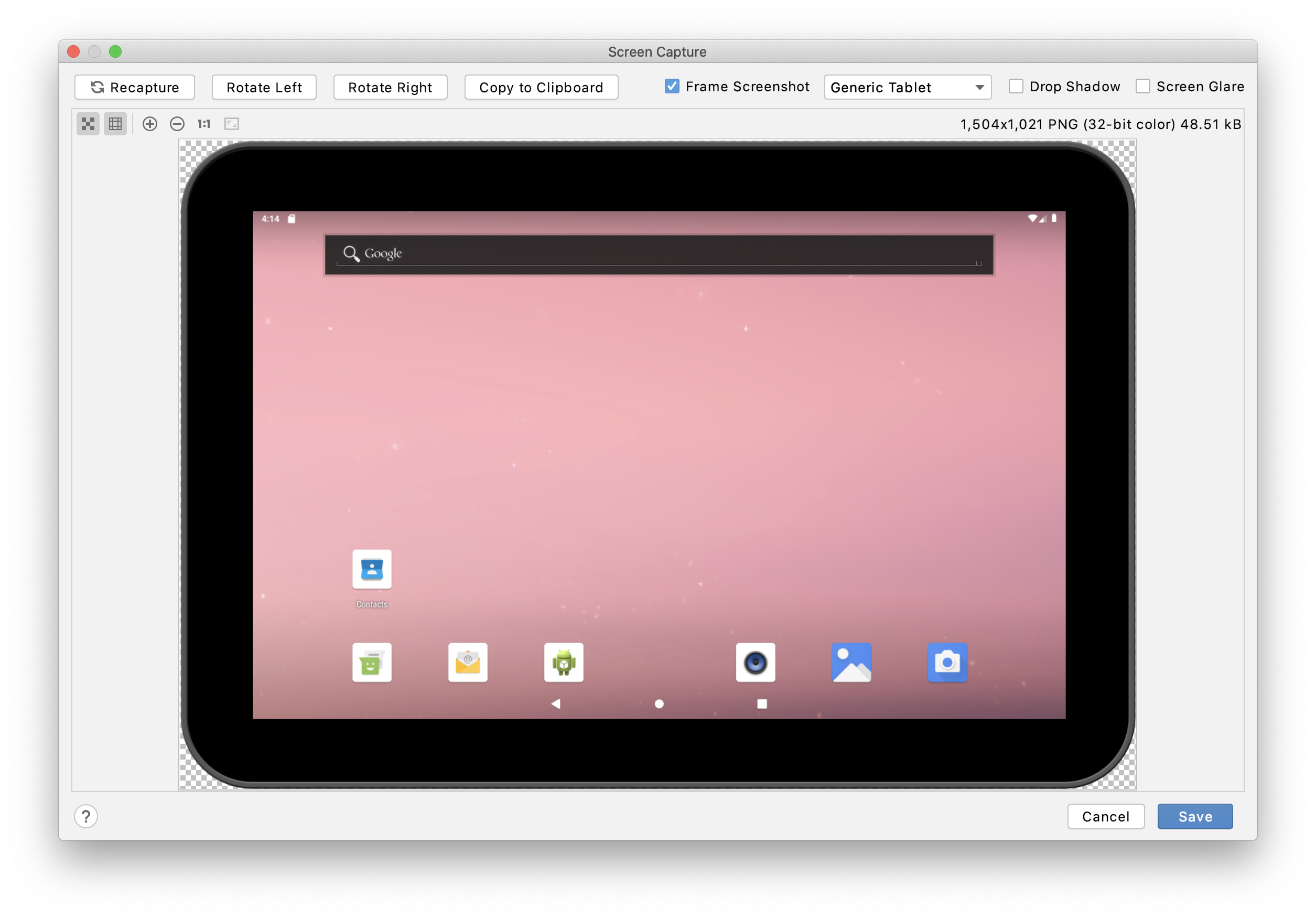 Android Emulator screenshot with device frame · Brad Dean